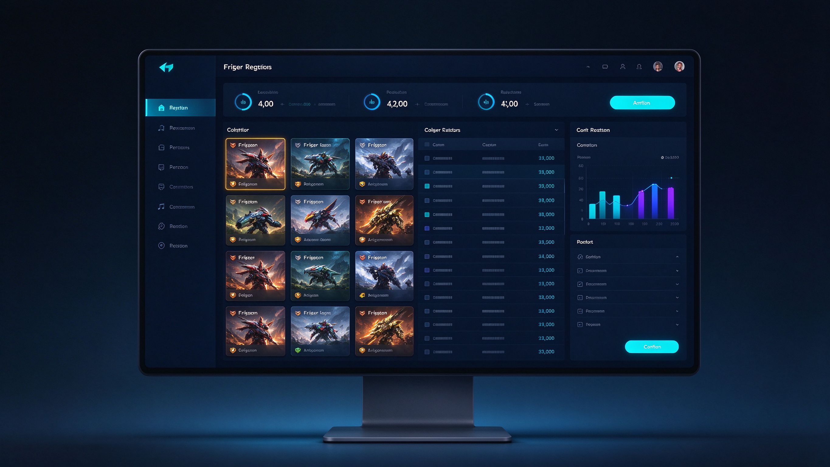 Unified Menu 管理端界面：游戏资源与分类管理